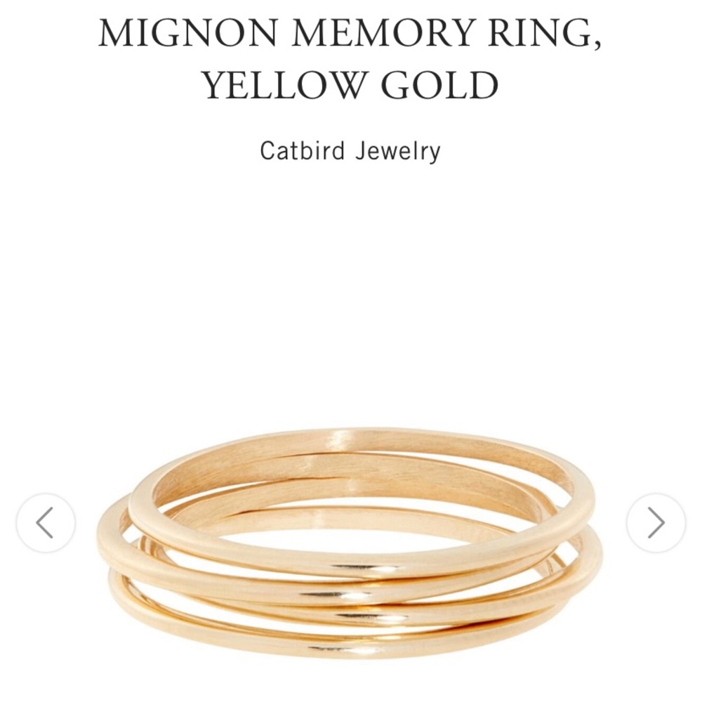 Catbird Mignon Memory Ring